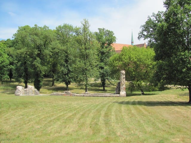 Blick zum Kloster Chorin