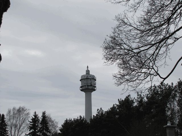 Blick von Elisenau zum Fernmeldeturm Birkholzaue