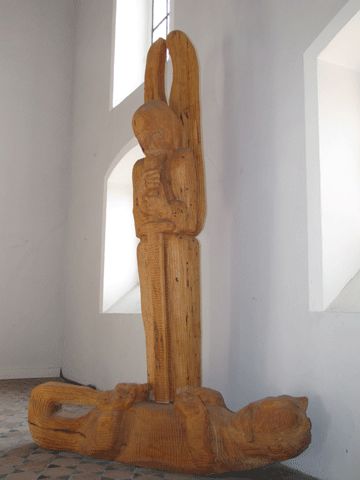 Holzfigur in der St. Michaeliskirche