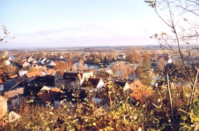 Blick vom Albrechtsberg auf Oderberg