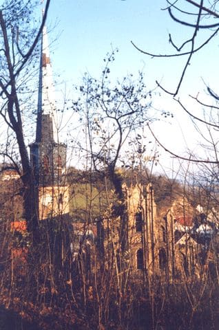 Blick vom Albrechtsberg zur Nikolaikirche