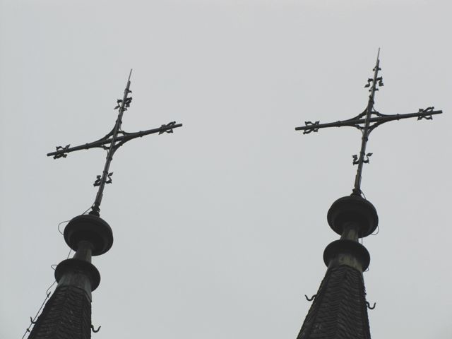 Kirchturmspitze im Doppelpack