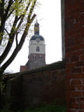 Blick vom Rathenauer Torturm Richtung St. Gotthardt-Kirche