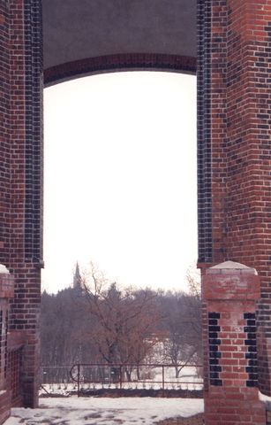 Blick vom Bismarckturm zur Kirche