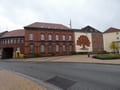 August-Bebel-Platz mit dem Rest des alten Postgebäudes