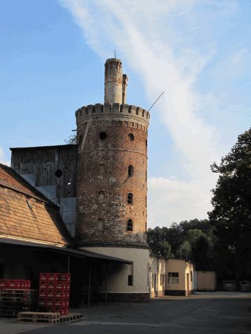 Mälzerturm an der Schloss-Brauerei