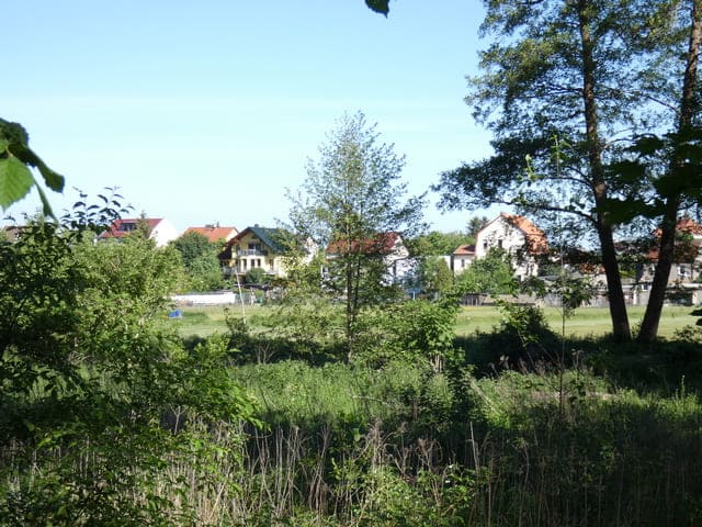 Blick vom Löcknitztal Richtung Fangschleuse, Ernst-Thälmann-Straße