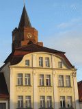 Gebäude am Markt mit Marienkirche