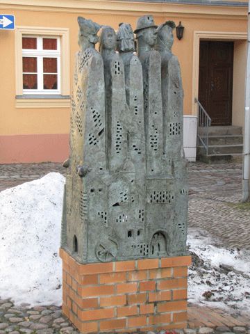 Bronze-Gedenkskulptur für die Ackerbürger