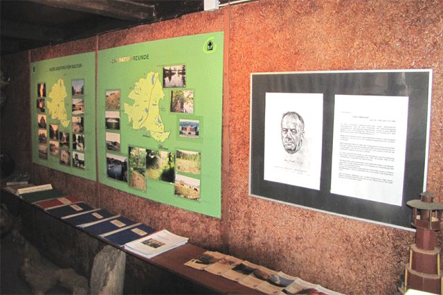 Haus der Naturpflege - Ausstellung in der Blockhütte