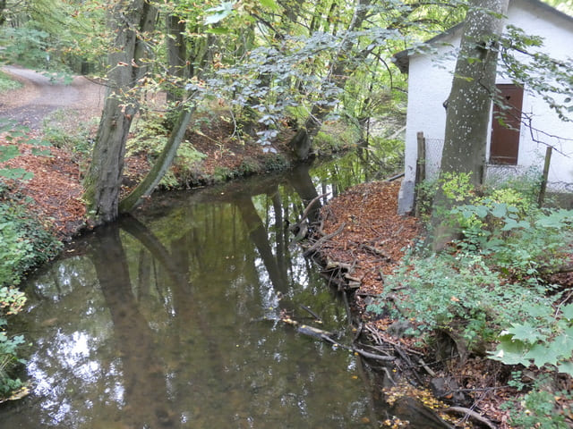 Blick von der Malzmühlenbrücke auf den Stobber