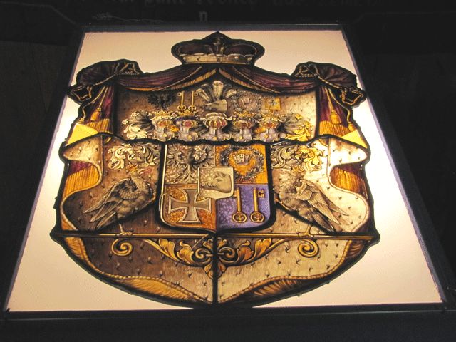 Wappen der Familie Hardenberg in der Schinkel-Kirche