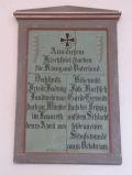 Gedenktafel in der Kirche Dahlwitz