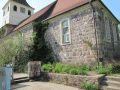 Dorfkirche mit Schachbrettstein