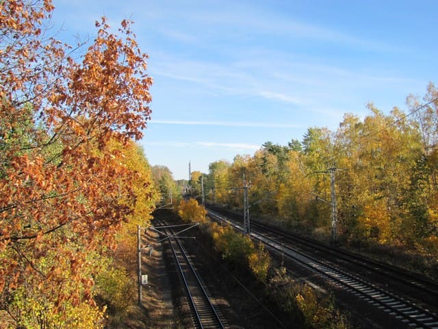 Bahnstrecke Richtung Birkenwerder