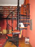 Schloss Ziethen, Bibliothek mit kleiner Schinkel-Treppe