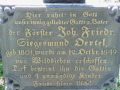 Grabtafel des Försters Johann Friedrich Siegesmund Oerte