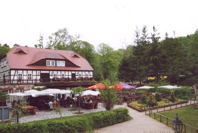 Boltenmühle, Haupthaus mit Terasse