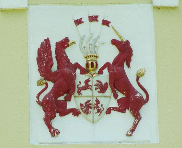 Wappen derer von Knesebeck am Gutshaus