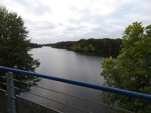 Blick vom avendi Hotel auf den Griebnitzsee