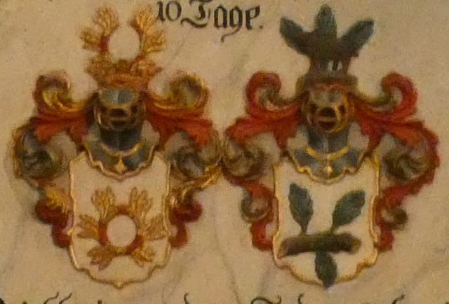 Wappen der Familien von Lattorff und von Graevenitz