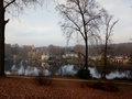Blick vom Schlosspark Babelsberg zum Jagdschloss Glienicke