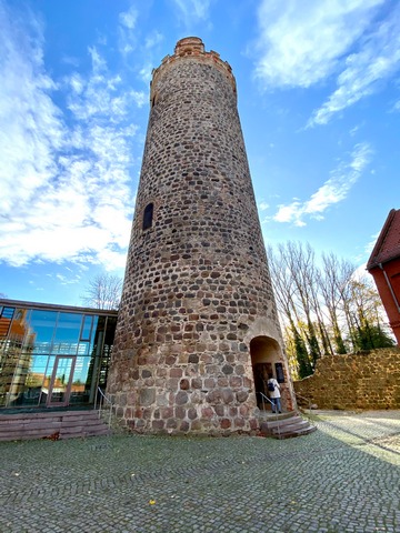 Burg Ziesar, Bergfried<BR />Foto von Ulrich Gießmann