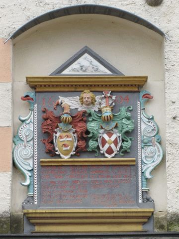 Wappentafel am Schlossportal