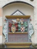 Wappentafel (Adelsgeschlecht Klitzing) am Schlossportal