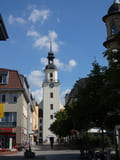 Cottbuser Straße mit Stadtkirche St. Nikolai