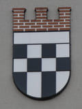 Wappen der Stadt Trebbin am Rathaus