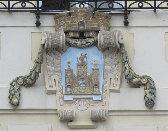 Stadtwappen am Rathaus