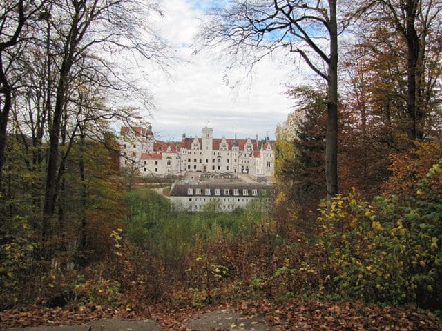 Blick vom Apollotempel zum Schloss