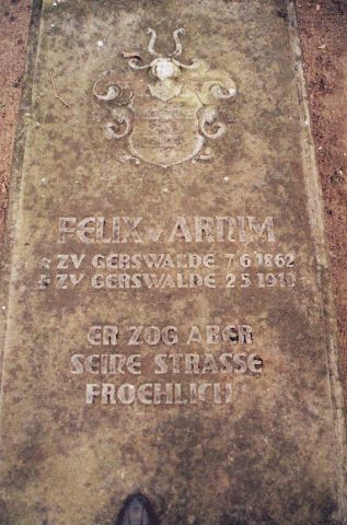 Grabstätte Felix Wilhelm Friedrich von Arnim