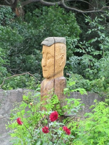 Holzfigur des Bildhauers Tzille (Dietmar Lange)