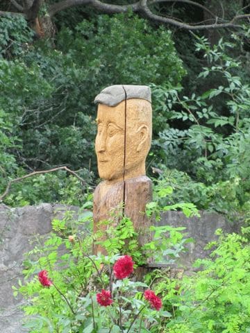 Holzfigur des Bildhauers Tzille (Dietmar Lange)