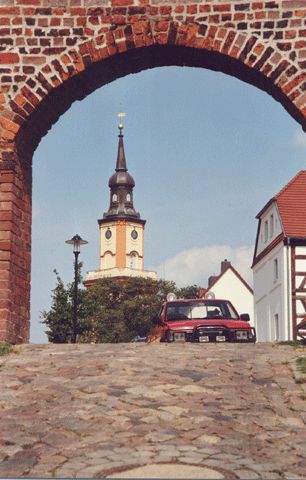 Blick zur Stadtkirche St. Maria Magdalena