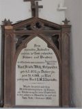 Gedenktafel an Karl Friedrich Wilhelm Schneider in der Kirche