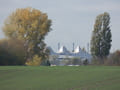 Blick zum Gewerbegebiet an der B 158