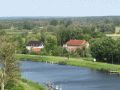 Blick vom Schiffshebewerk auf den Oder-Havel-Kanal