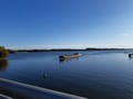 Blick von der Seegartenbrücke auf den Plauer See