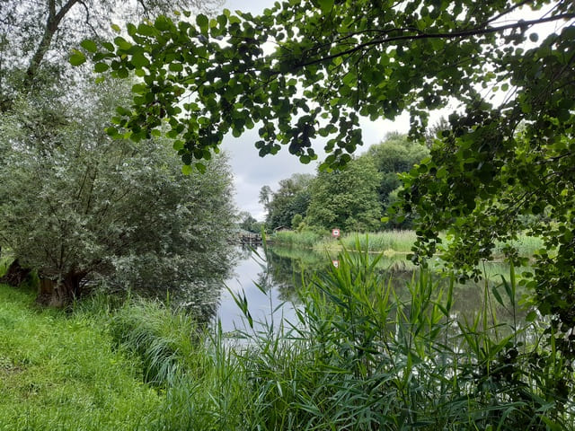 Finowkanal mit Blick zur Ragöser Schleuse