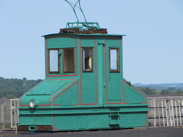Treidellok am Schiffshebewerk
