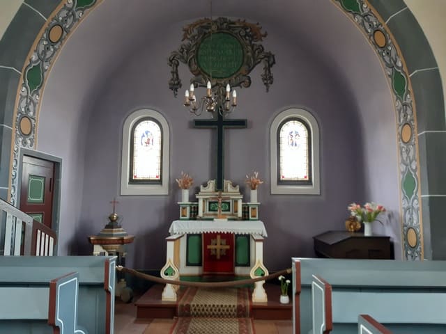 Autobahnkirche Werbellin, Innenansicht