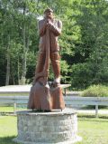 Figur an der Hubertusschleuse