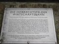 Gedenktafel an die Hobrechtsfelder Wirtschaftsbahn