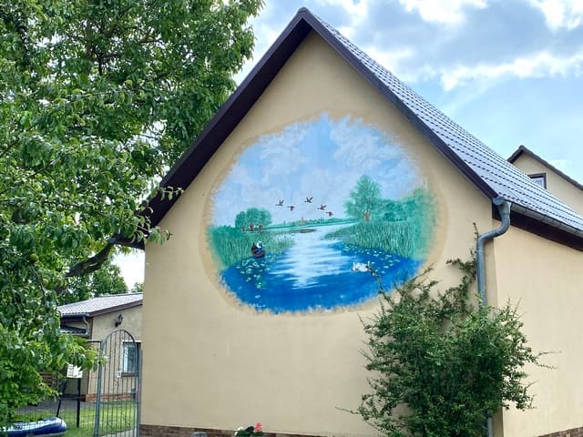 Wandmalerei<BR />Foto von Ulrich Gießmann