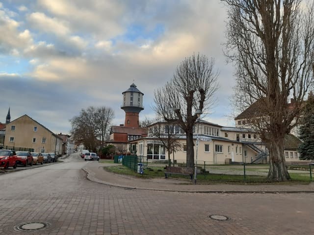 Blick zum Wasserturm