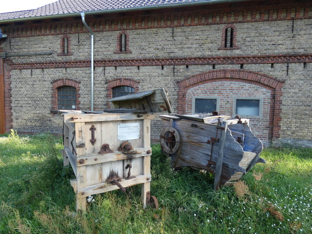 Alte Dreschmaschine