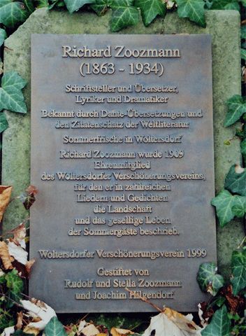 Gedenktafel Richard Hugo Max Zoozmann
